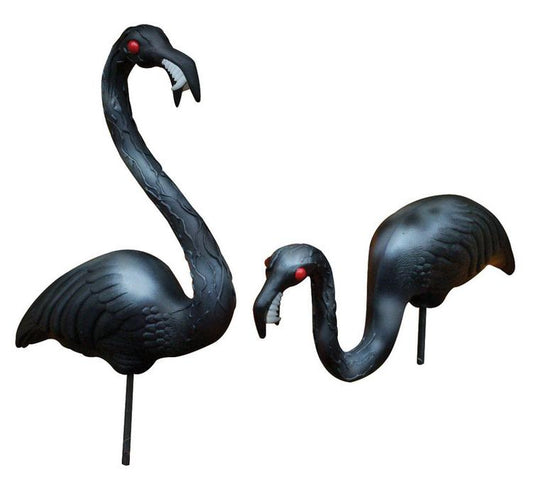 Halloween Zombie Flamingos