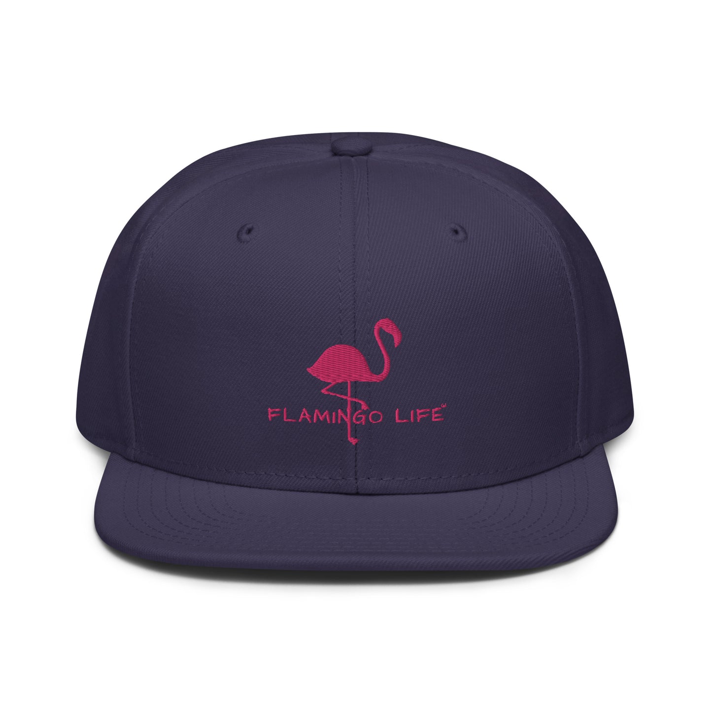 Flamingo Life® Embroidered Snapback Hat