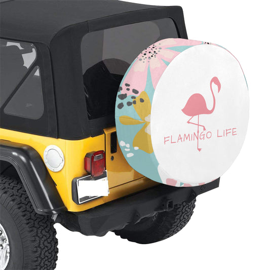 Flamingo Life Spare Tire Cover