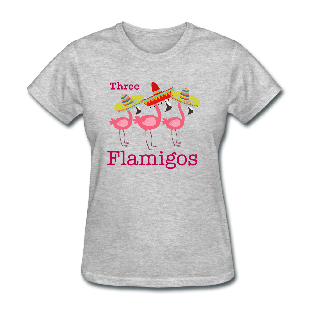 Three Flamigos Women's T-Shirt - The Flamingo Shop