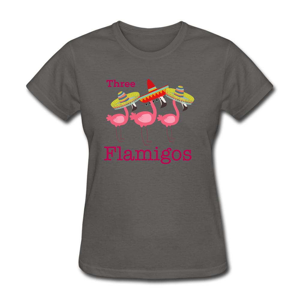 Three Flamigos Women's T-Shirt - The Flamingo Shop