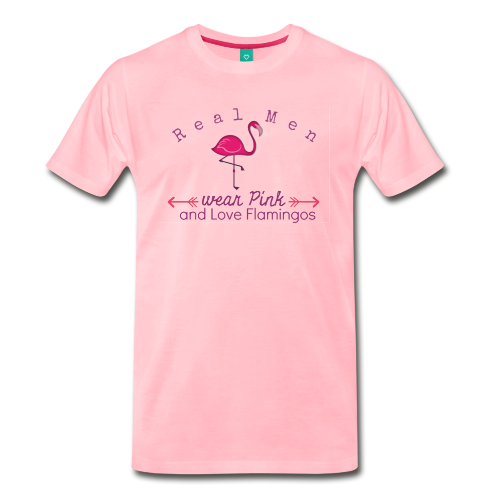 Real Men Wear Pink and Love Flamingos Premium T-Shirt - The Flamingo Shop