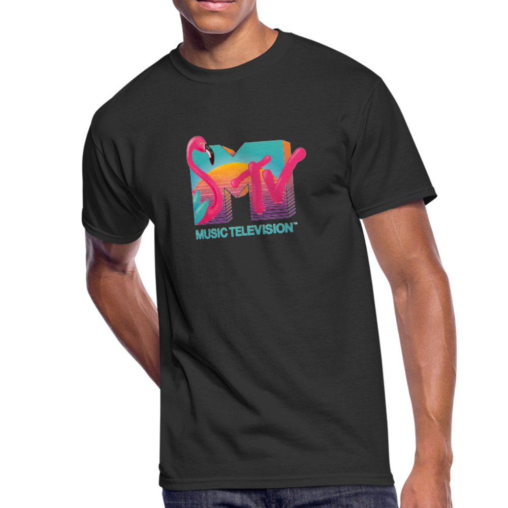 Flamingo MTV Logo Mens T-Shirt - The Flamingo Shop