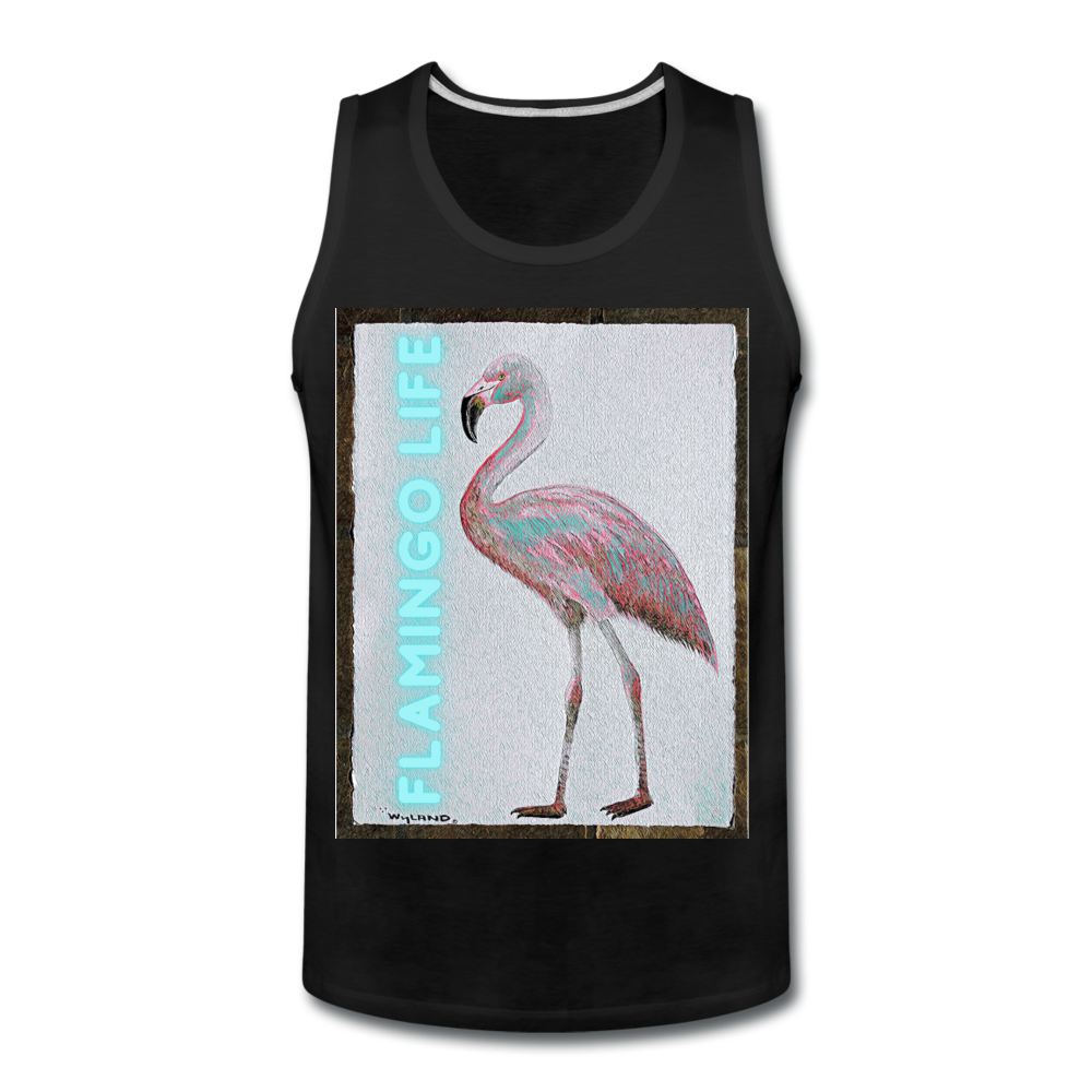 Flamingo Life® WYLAND© Designed Mens Tank - black