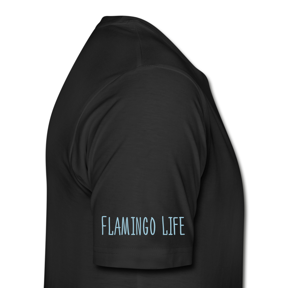 Flamingo Life® WYLAND© Designed Mens T-Shirt (Sizes up to 5XL) - black