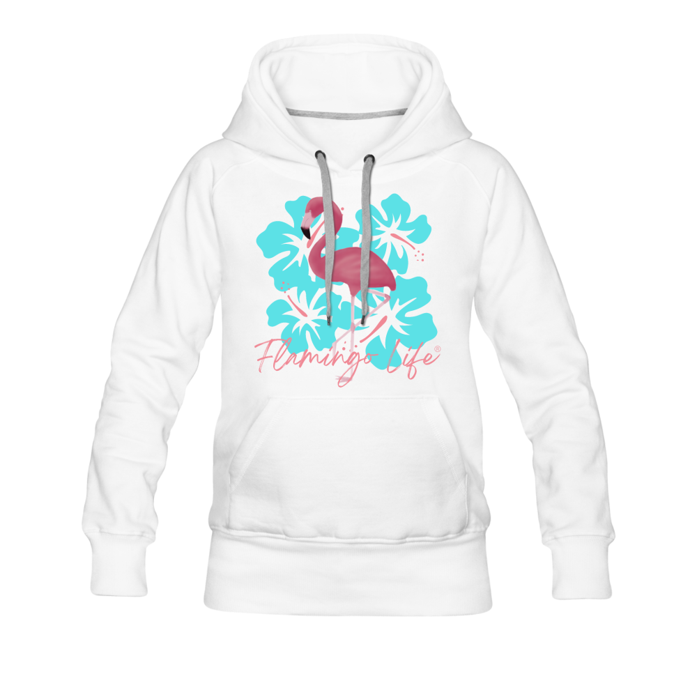 Flamingo Life® Women’s Hoodie - white