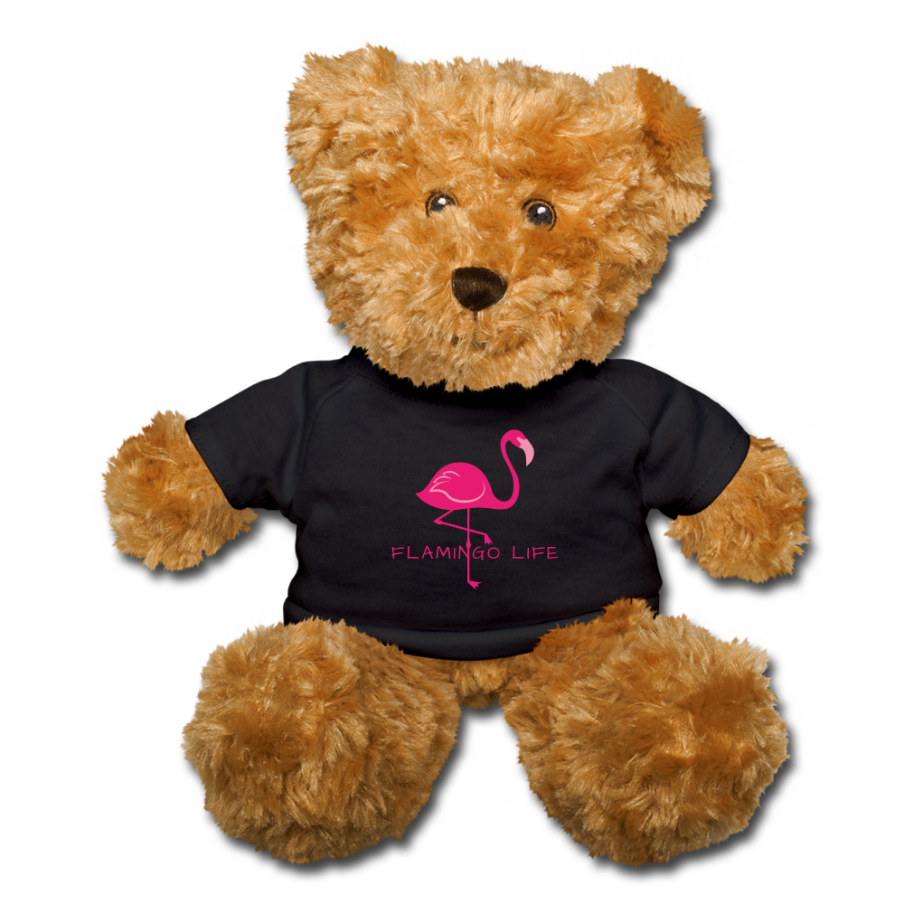 Flamingo Life Teddy Bear - black