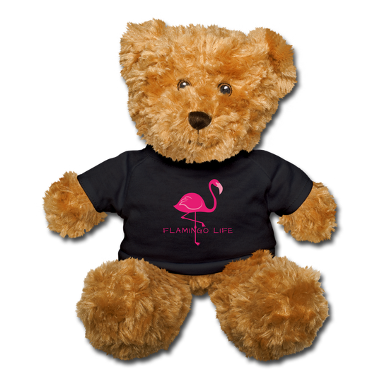 Flamingo Life Teddy Bear - black