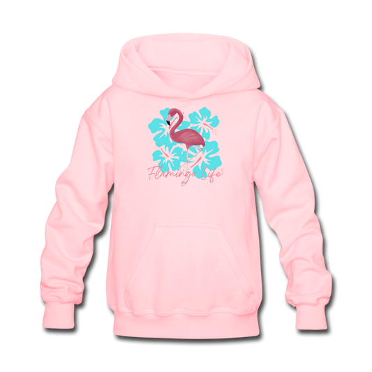 Flamingo Life® Kids' Hoodie - pink