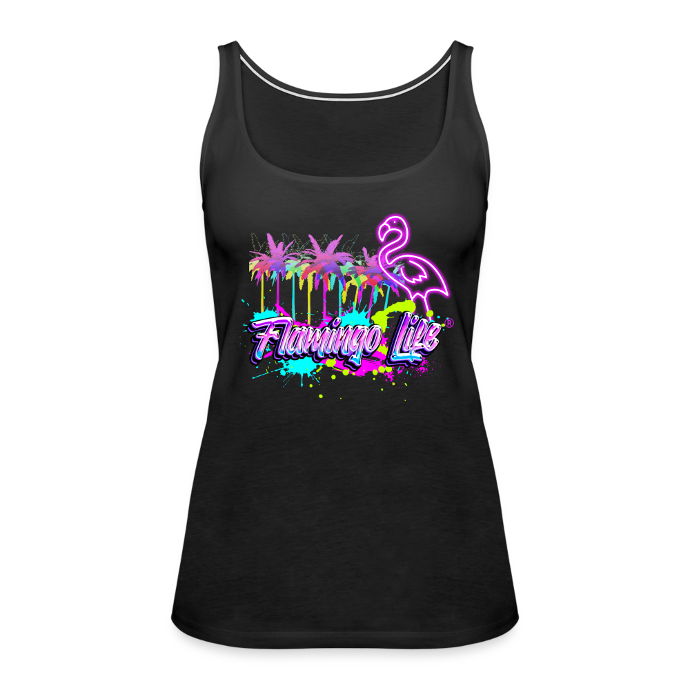 Neon Flamingo Life® Women’s Tank Top (in 4 Colors) - black