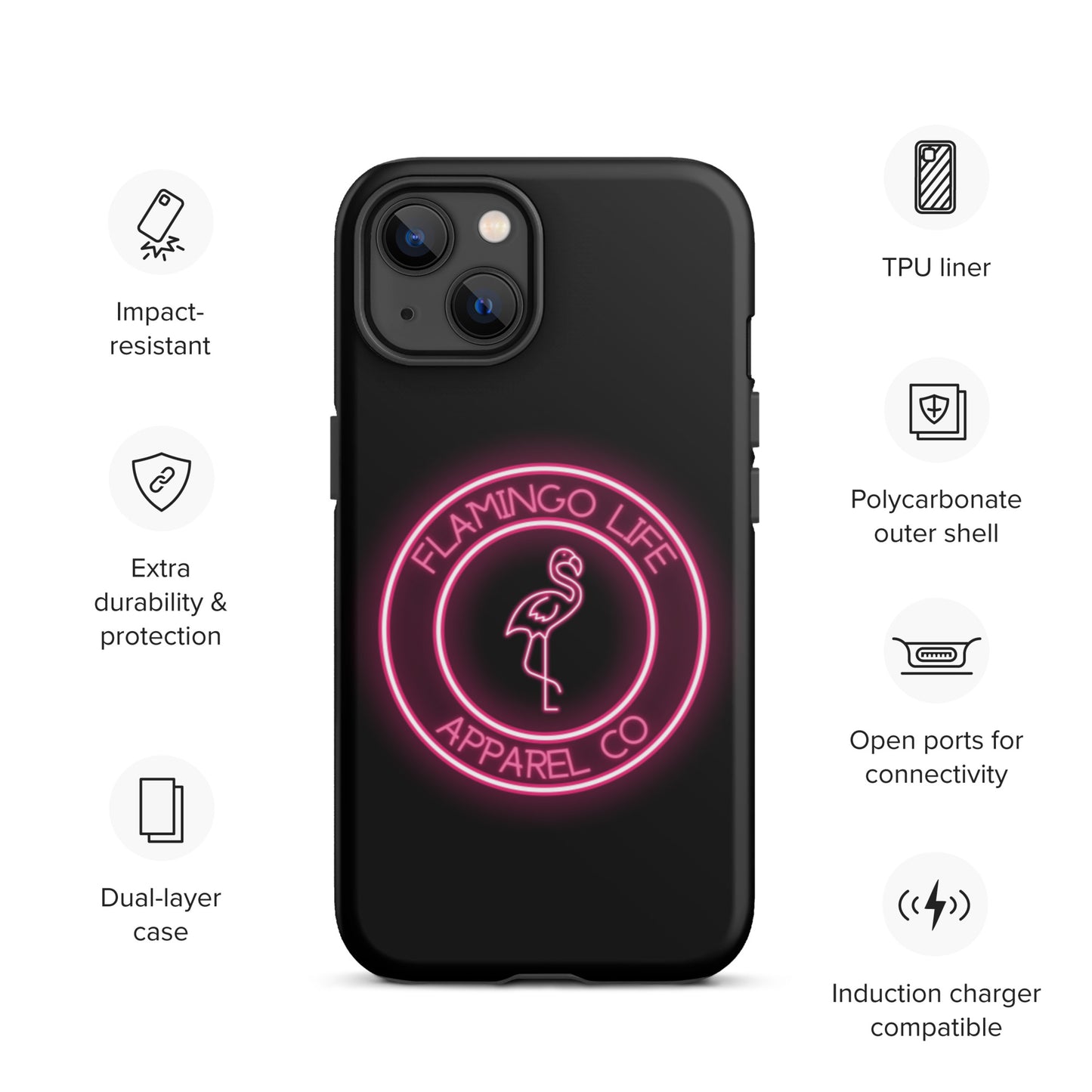 Flamingo Life® Tough iPhone Cases