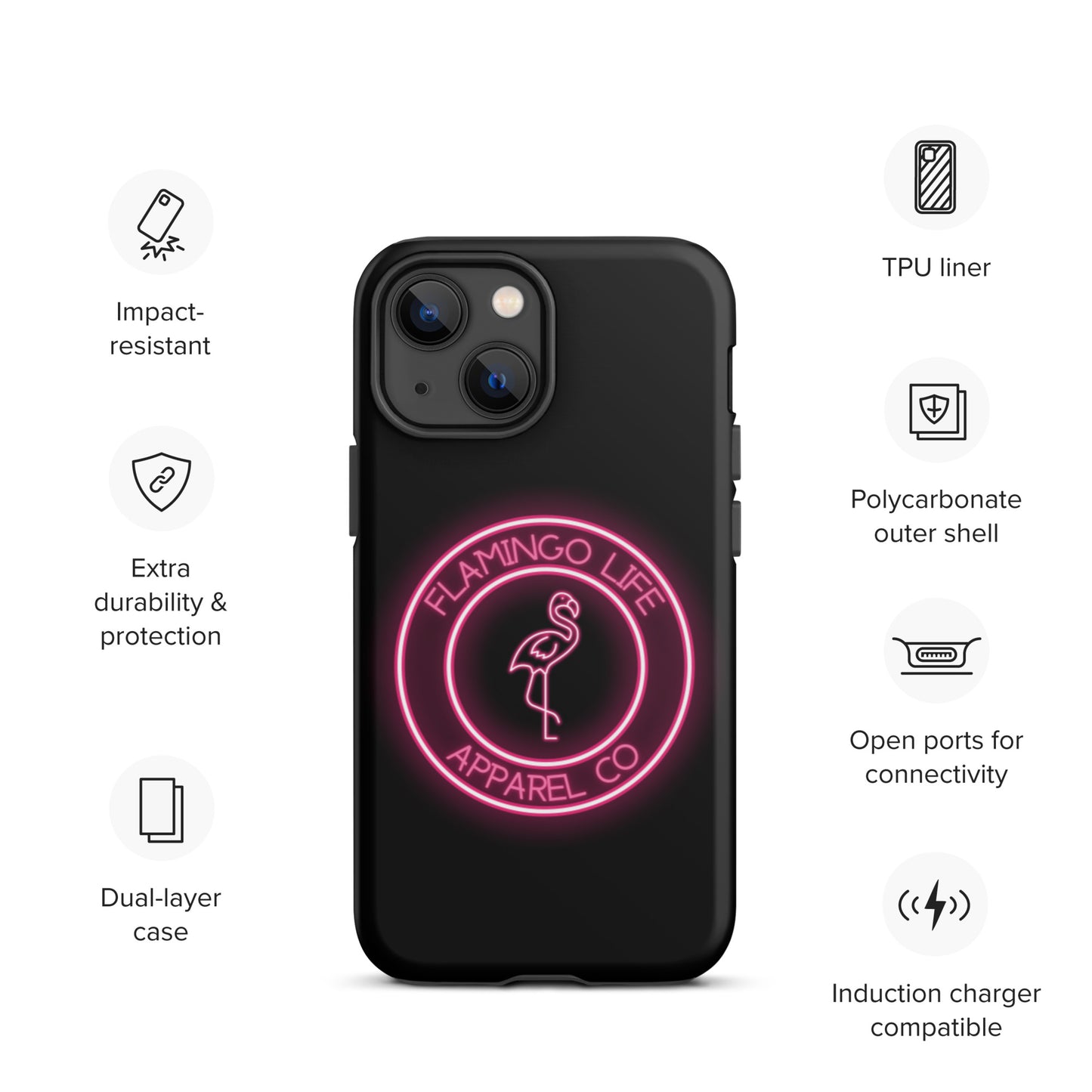 Flamingo Life® Tough iPhone Cases