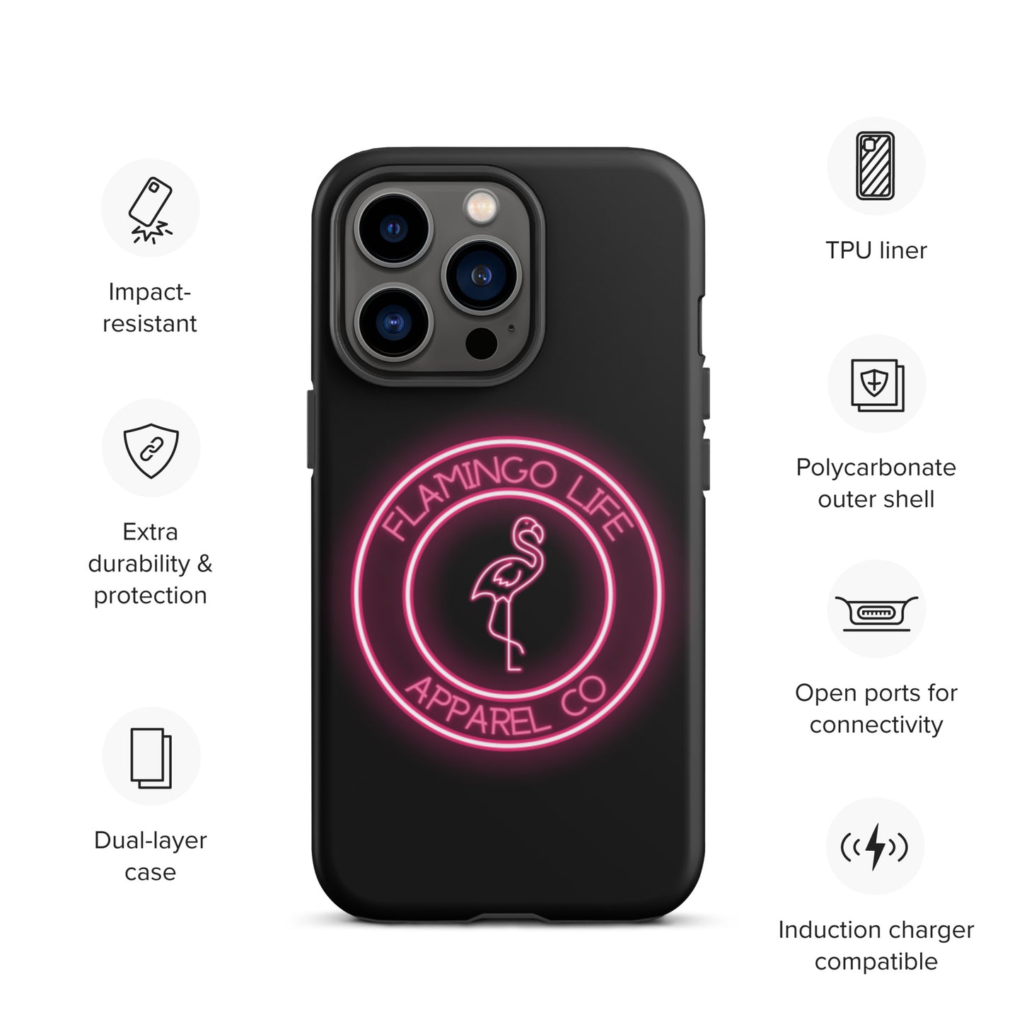 Flamingo Life® Tough iPhone Cases