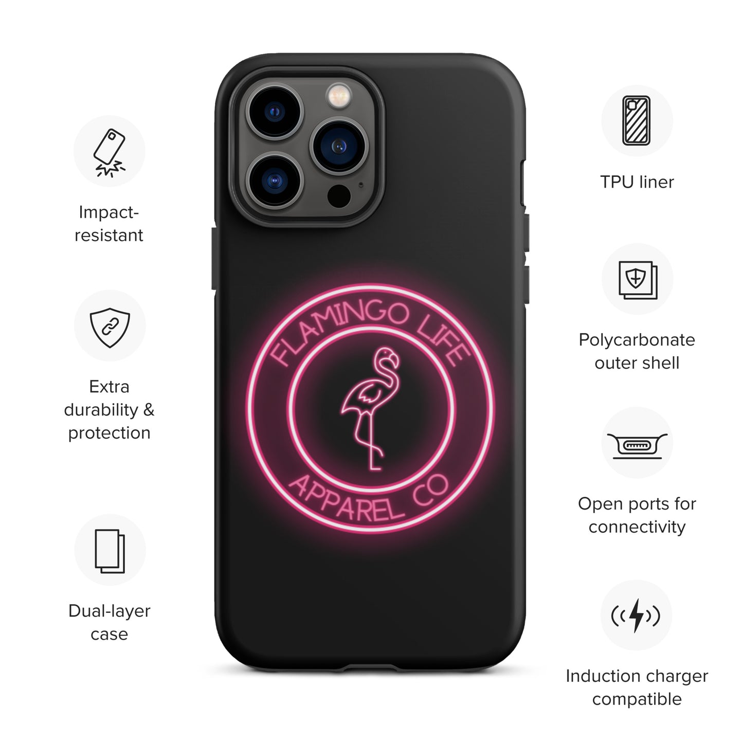 Flamingo Life® Tough iPhone Cases